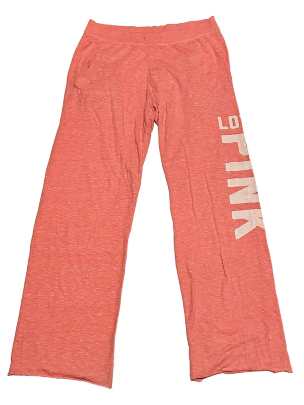 Women's Victoria's Secret PINK Boyfriend Pants Size S Pink White